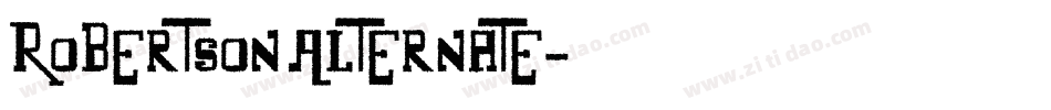 Robertson Alternate字体转换
